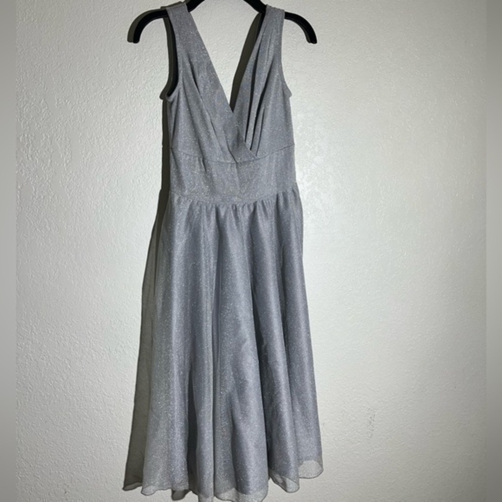 Stop staring sparkling silver dress